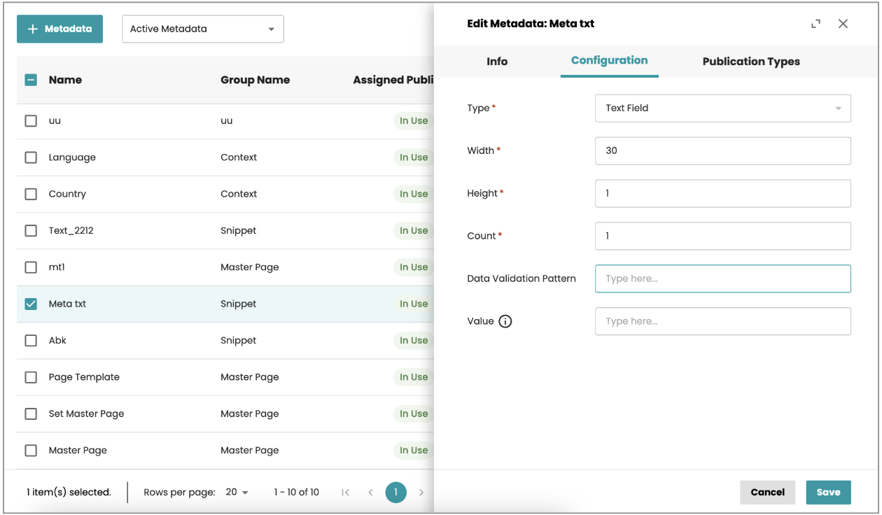 Publication types